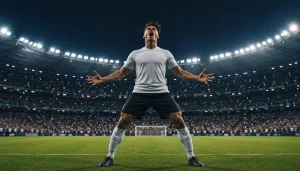Adrenaline-fueled triumph under stadium lights