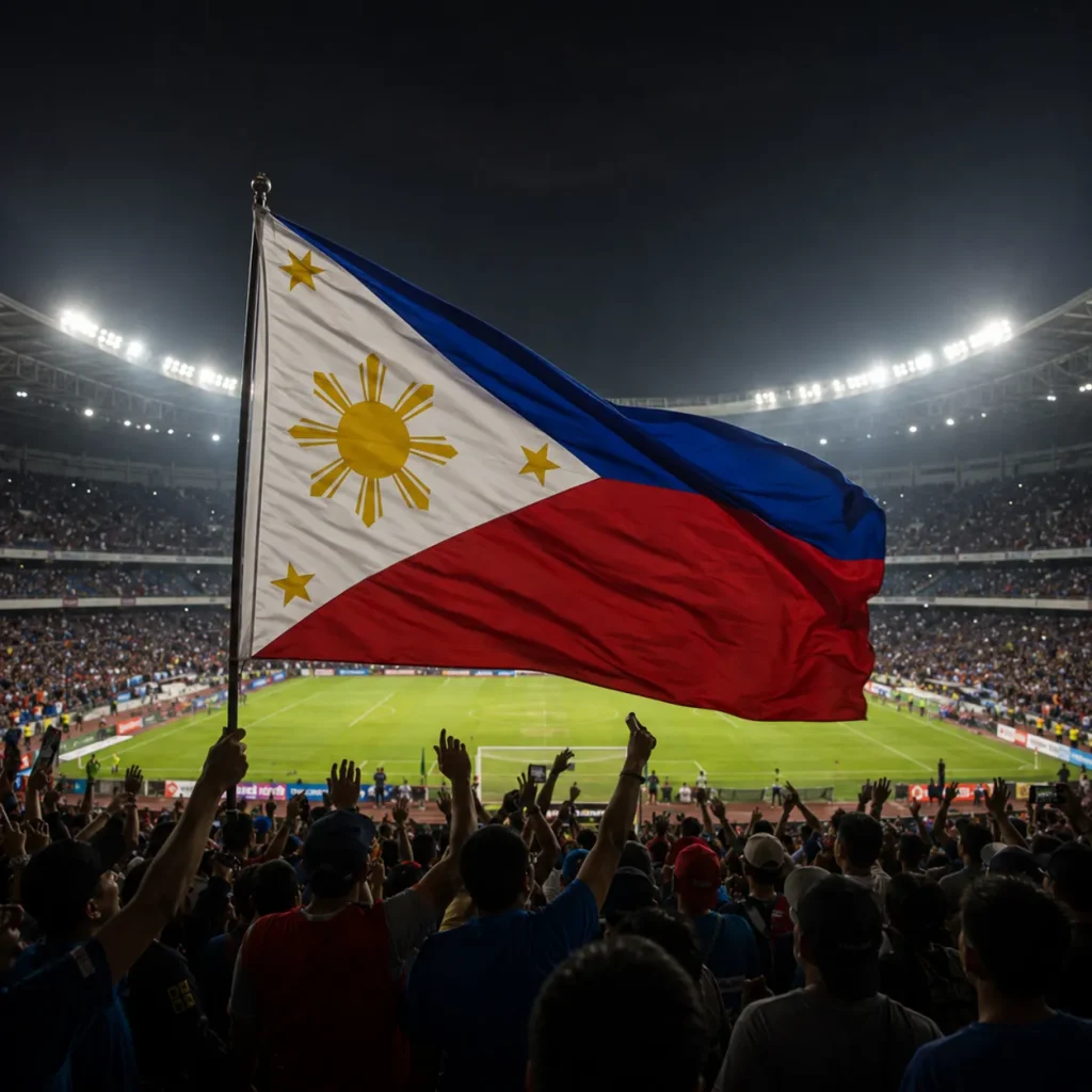 Celebrating under the stadium lights
