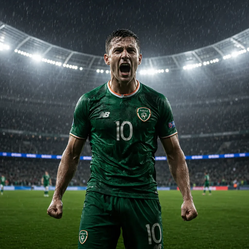 Triumphant roar in the rain